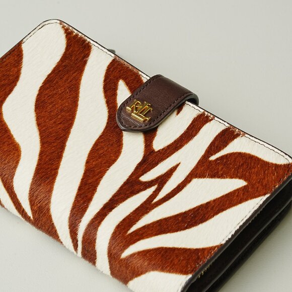 Ralph Lauren Print Leather Tech Wristlet - Picture 2 of 6